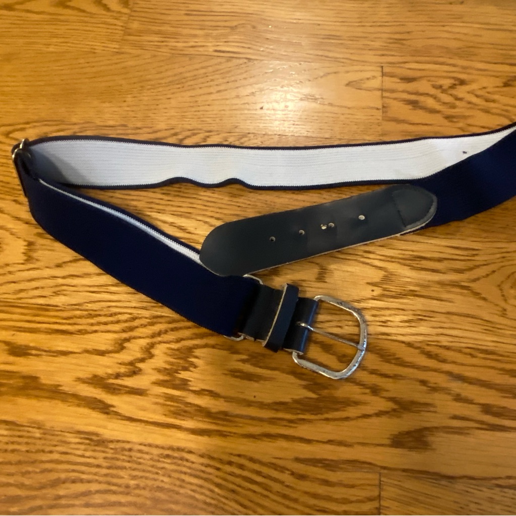 Baseball Belt Adjustable Navy Blue